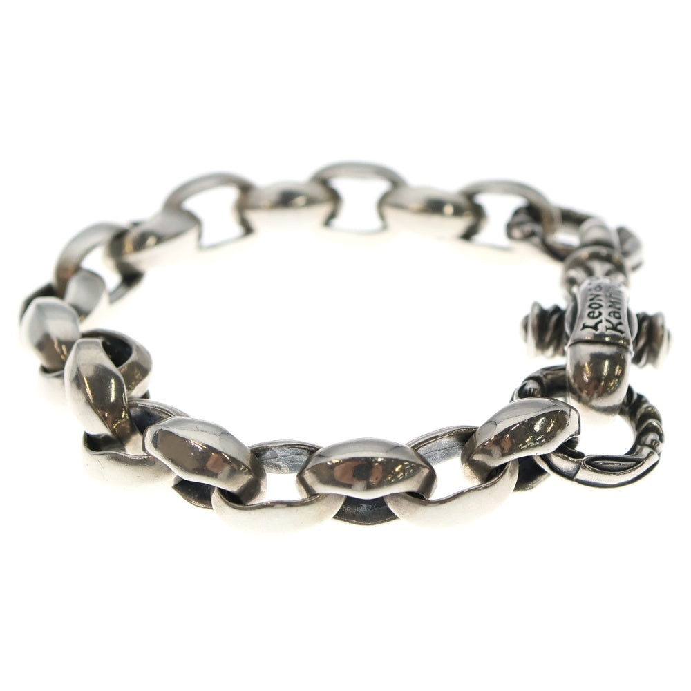 LEONARD KAMHOUT(レナードカムホート) クレーンサークル シルクリンクブレスレット シルバー