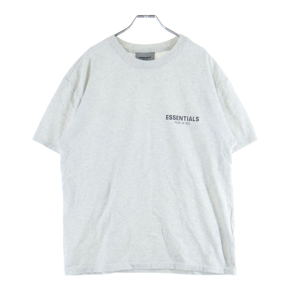 ESSENTIALS FEAR OF GOD(エッセンシャル フィアオブゴッド) Short-Sleeve Tee Light Heather Oatmeal ショート スリーブ ライト ヘザー オートミール ロゴプリント 半袖Tシャツ カットソー グレー