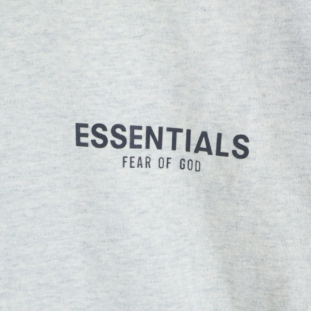 ESSENTIALS FEAR OF GOD(エッセンシャル フィアオブゴッド) Short-Sleeve Tee Light Heather Oatmeal ショート スリーブ ライト ヘザー オートミール ロゴプリント 半袖Tシャツ カットソー グレー