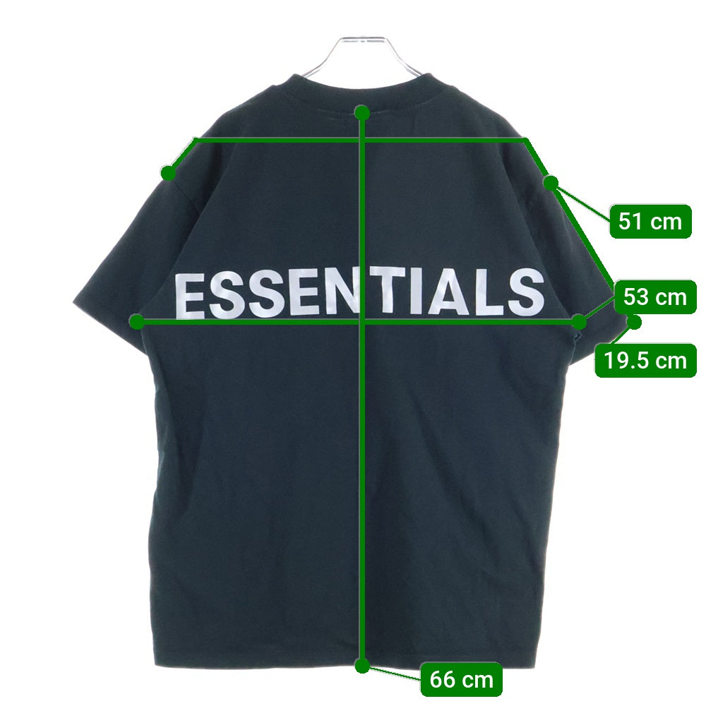 ESSENTIALS FEAR OF GOD(エッセンシャル フィアオブゴッド) バックロゴプリント 半袖Tシャツ クルーネックカットソー ブラック