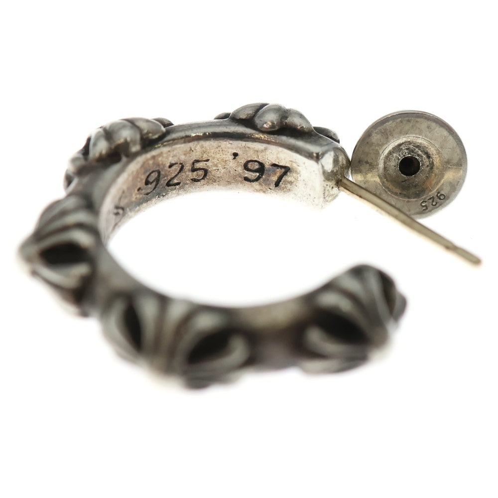 CHROME HEARTS(クロムハーツ) HOOP CROSS クロスバンド フープピアス シルバー BCA100