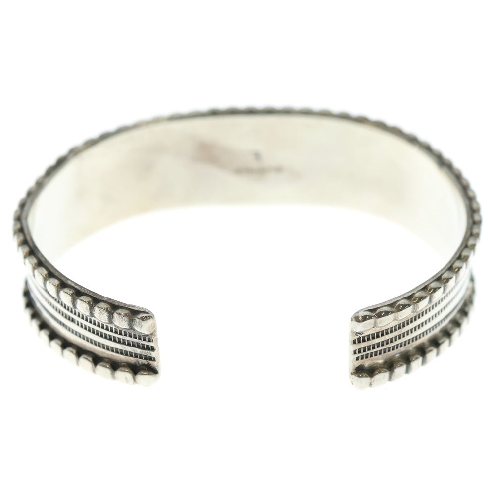 INDIAN JEWELRY(インディアンジュエリー) ナバホ族 ターコイズ バングル E刻印 シルバー