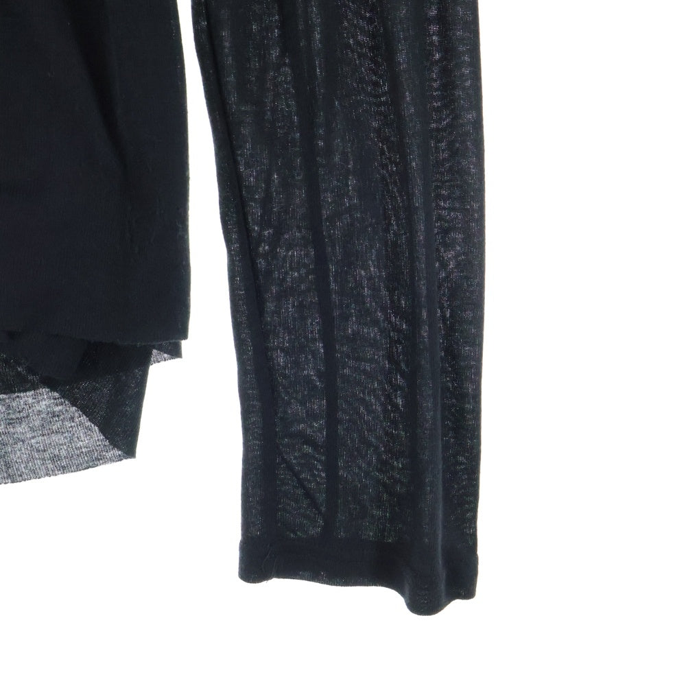 NO/FAITH STUDIOS(ノーフェイスストゥディオス) レイヤード 長袖Tシャツ カットソー ロンT ブラック V294 465-45