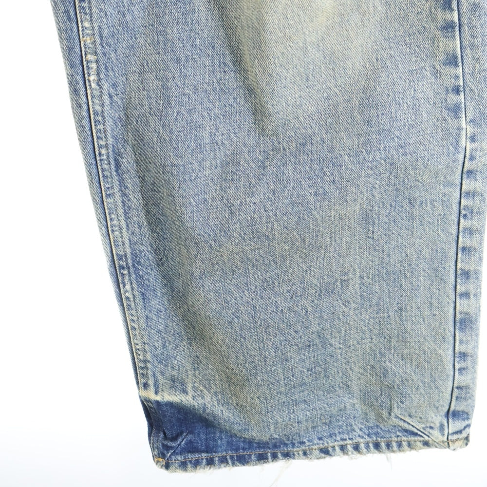 NO/FAITH STUDIOS(ノーフェイスストゥディオス) ワイド ダメージ デニム パンツ インディゴ V294 465-45