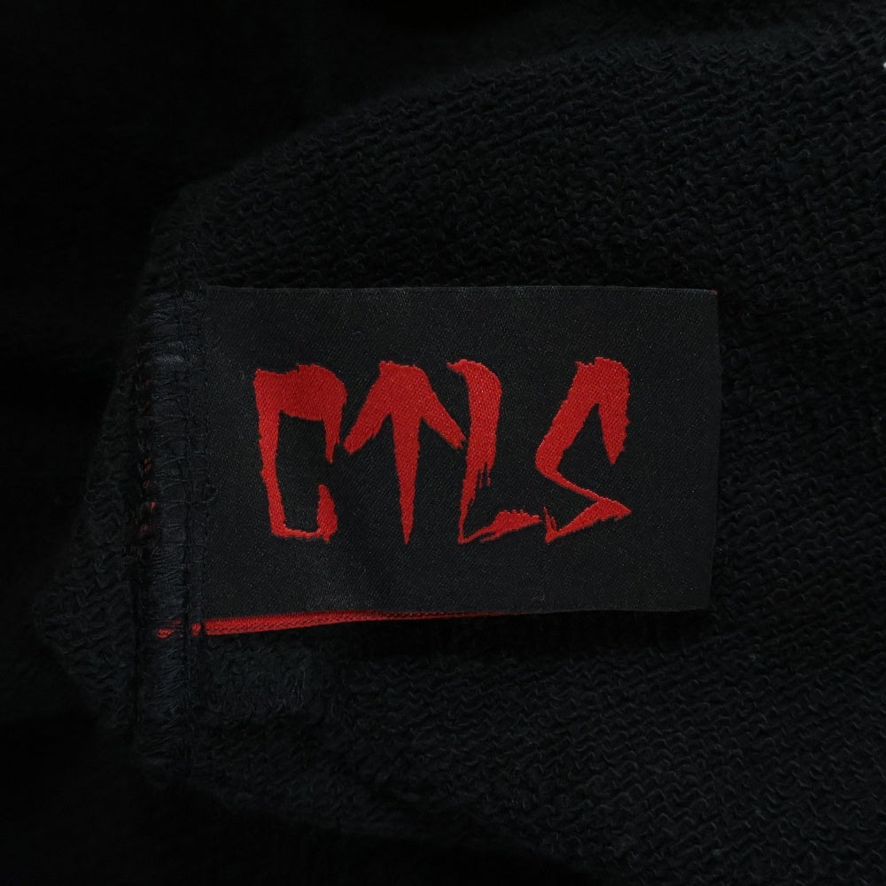 cvtvlist(カタリスト) Usual Tee ユージュアル スウェット 刺繍 ショーツ ハーフパンツ ブラック 2301070401