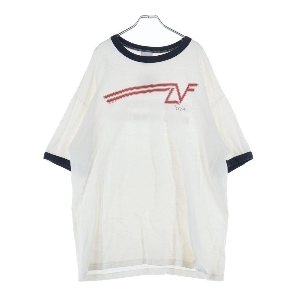 READY MADE(レディメイド) 24SS T-SHIRT RINGER プリント Tシャツ 半袖カットソー ホワイト RE-CO-WH-00-00-276