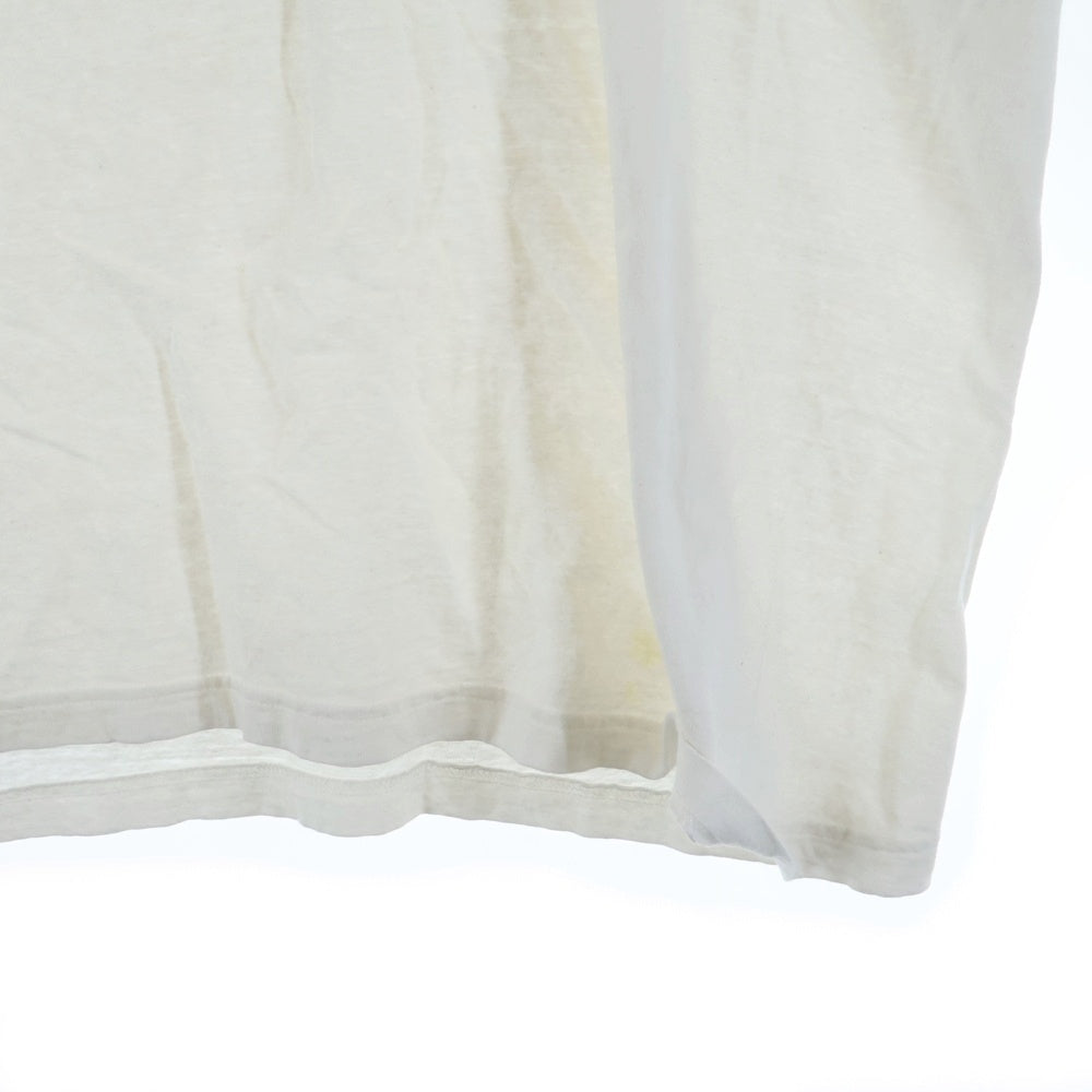 READY MADE(レディメイド) 24SS T-SHIRT RINGER プリント Tシャツ 半袖カットソー ホワイト RE-CO-WH-00-00-276