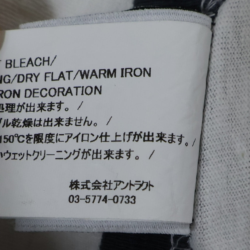 READY MADE(レディメイド) 24SS T-SHIRT RINGER プリント Tシャツ 半袖カットソー ホワイト RE-CO-WH-00-00-276