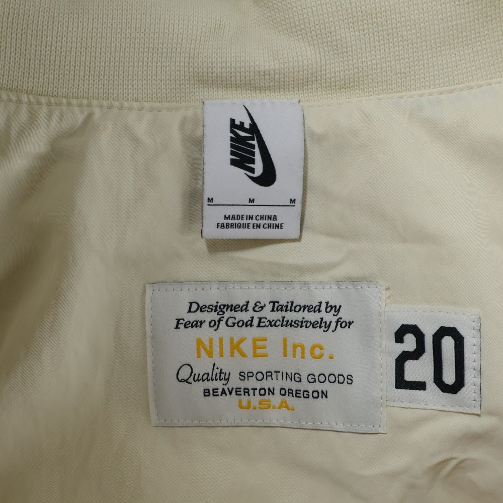 FEAR OF GOD(フィアオブゴッド) × NIKE ナイキ NRG W BASKETBALL JACKET バスケットボール ブルゾン ナイロン ジャケット ベージュ CU4694-271