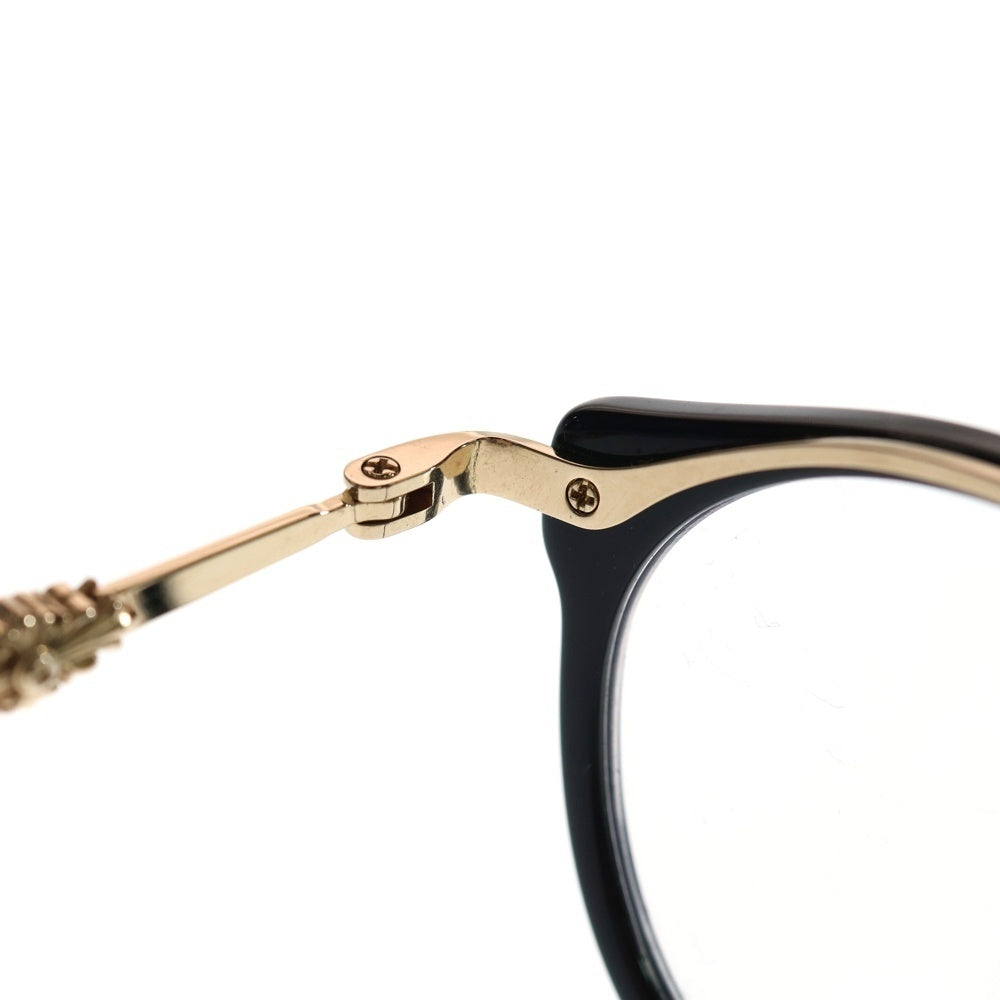 CHROME HEARTS(クロムハーツ) DIG BIG ディッグビッグ ボストンサングラス メガネ ブラック/ゴールド