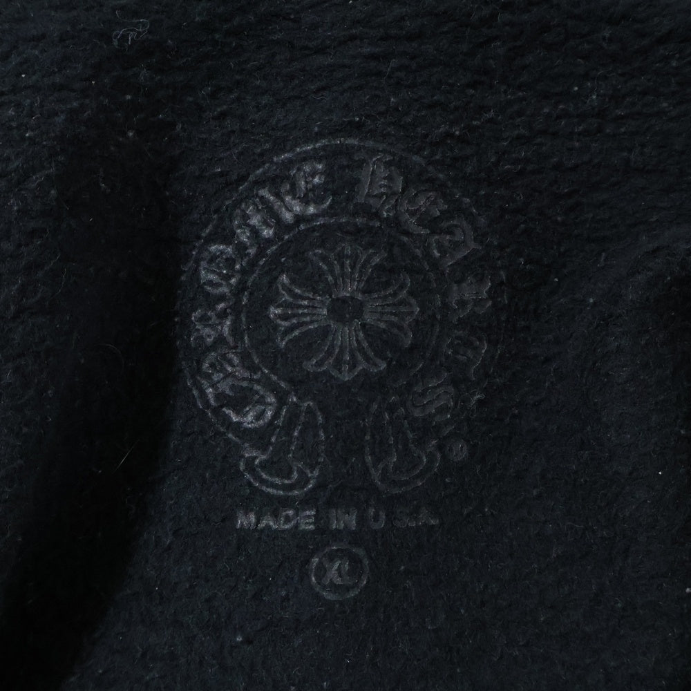 CHROME HEARTS(クロムハーツ) ×MATTY BOY Chomper Horseshoe Hoodie マッティボーイ チョンパーホースシュープリント プルオーバースウェットパーカー フーディー ブラック