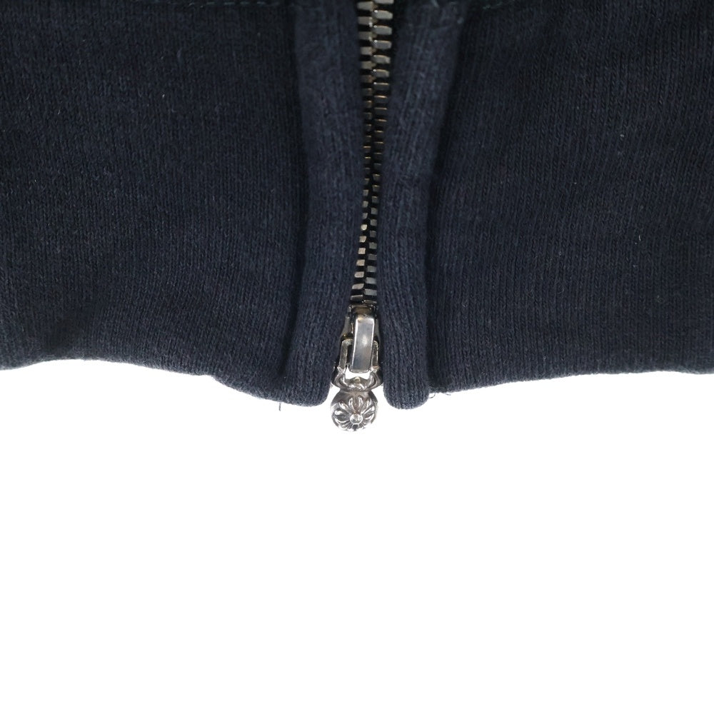 CHROME HEARTS(クロムハーツ) SAILIN ON ZIP HD セメタリークロス刺繍 ジップアップパーカー ブラック/シルバー