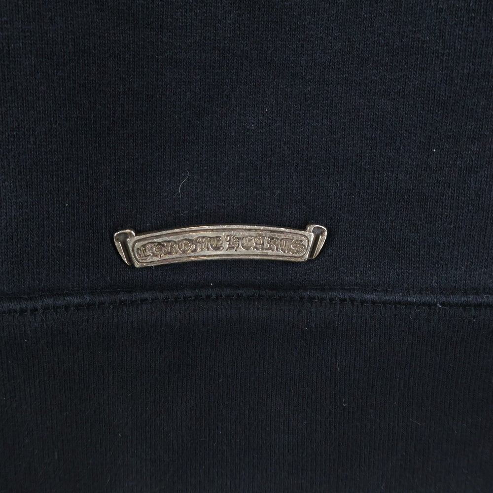 CHROME HEARTS(クロムハーツ) SAILIN ON ZIP HD セメタリークロス刺繍 ジップアップパーカー ブラック/シルバー