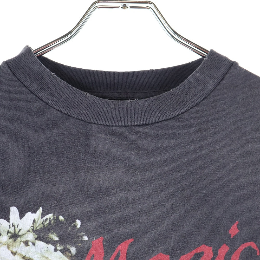 SAINT MICHAEL(セントマイケル) 24SS MAGICAL SAINT マジカルセント ダメージ加工半袖Tシャツ グレー SM-YS8-0000-006