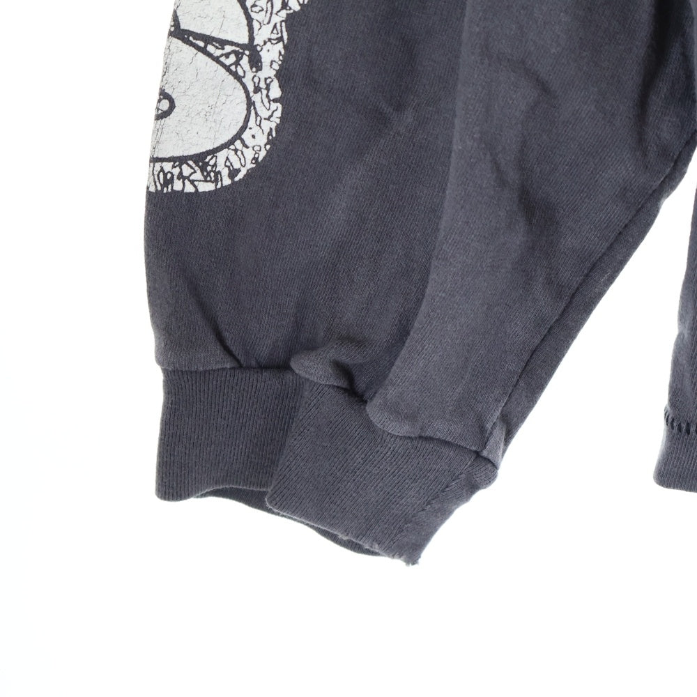 SAINT MICHAEL(セントマイケル) 23AW SURVIVE L/S TEE サバイブ クルーネック 長袖カットソー Tシャツ グレー SM-A23-0000-006