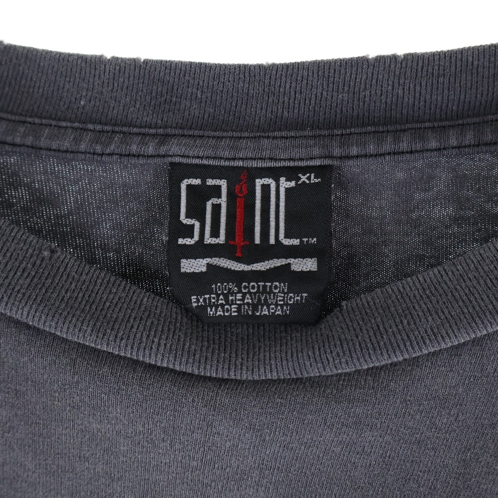 SAINT MICHAEL(セントマイケル) 23AW SURVIVE L/S TEE サバイブ クルーネック 長袖カットソー Tシャツ グレー SM-A23-0000-006