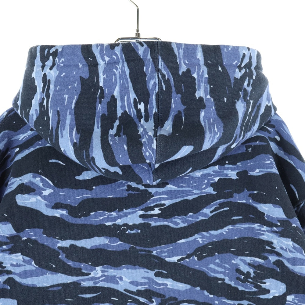 SUPREME(シュプリーム) Small Box Hooded Sweatshirt スモールボックスロゴ プルオーバーパーカー ブルー