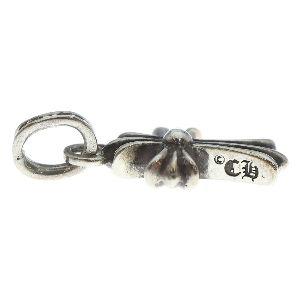 CHROME HEARTS(クロムハーツ) CRS BBYFAT P SAP ベイビーファットクロス PAVEサファイア ペンダントトップ シルバー BCA236
