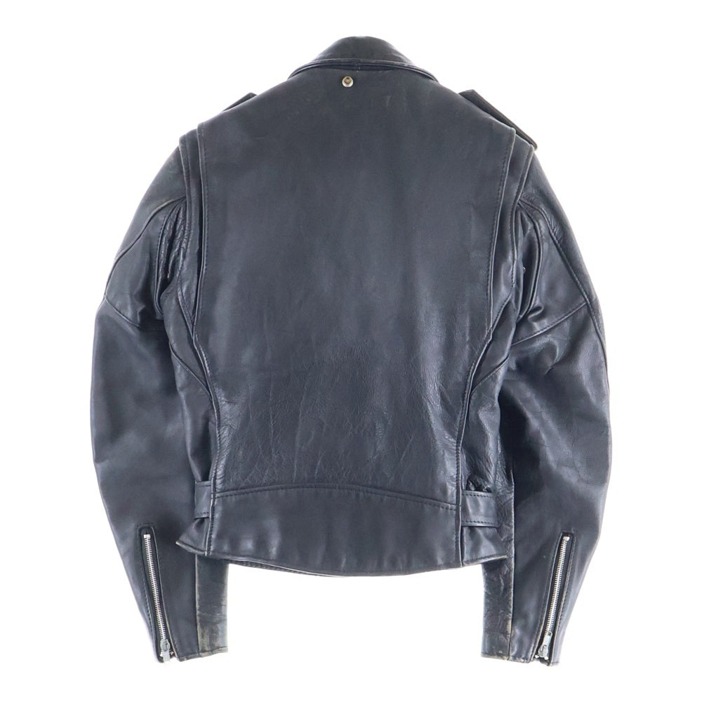 SCHOTT(ショット) USA製 ダブルレザー ライダース ジャケット ブラック