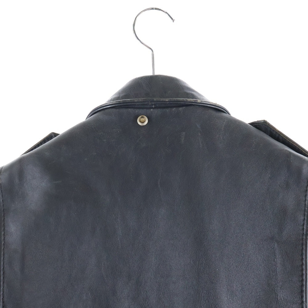 SCHOTT(ショット) USA製 ダブルレザー ライダース ジャケット ブラック