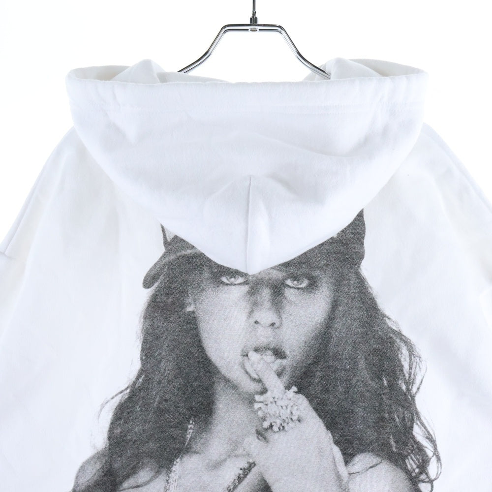 CHROME HEARTS(クロムハーツ) Laurie Lynn Stark LLS Back Photo Print Pullover Hoodie ローリーリンスターク LLS バックフォトプリント プルオーバーパーカー ホワイト