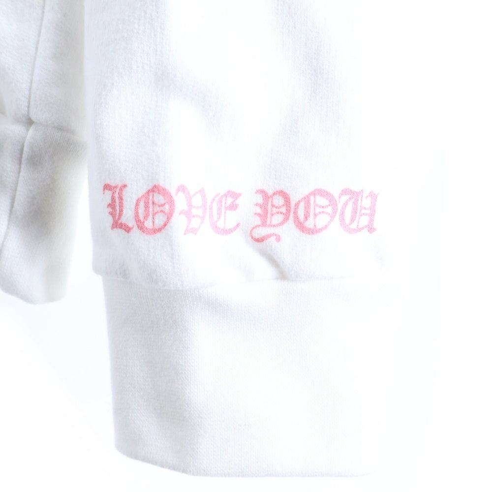 CHROME HEARTS(クロムハーツ) Laurie Lynn Stark LLS Back Photo Print Pullover Hoodie ローリーリンスターク LLS バックフォトプリント プルオーバーパーカー ホワイト