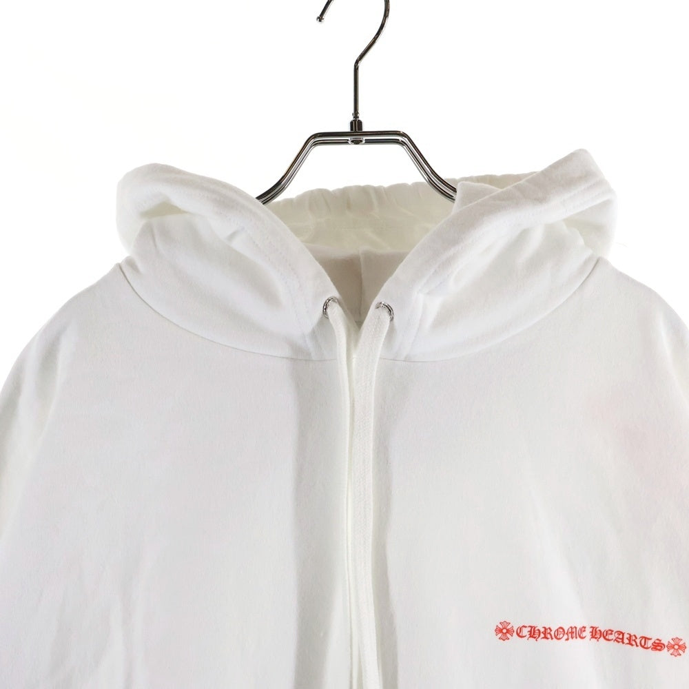 CHROME HEARTS(クロムハーツ) Laurie Lynn Stark PLVR ローリーリンスターク バックプリント プルオーバーパーカー ホワイト