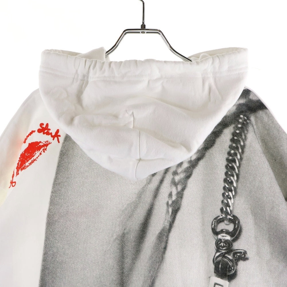 CHROME HEARTS(クロムハーツ) Laurie Lynn Stark PLVR ローリーリンスターク バックプリント プルオーバーパーカー ホワイト