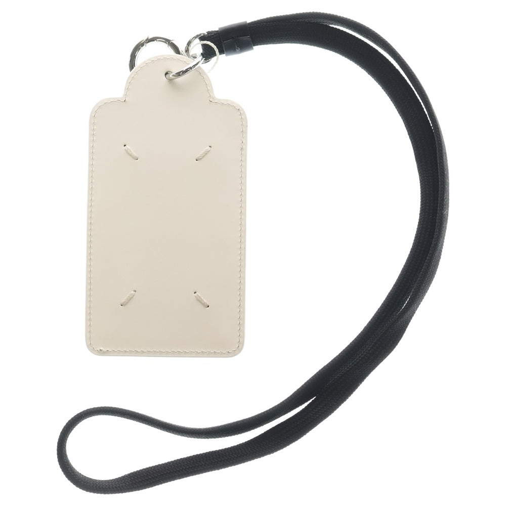 Maison Margiela(メゾンマルジェラ) CARD HOLDER TAG WITH HOOK AND LACE ネックポーチ カードケース ホワイト SA1TZ0003 P5427 レディース