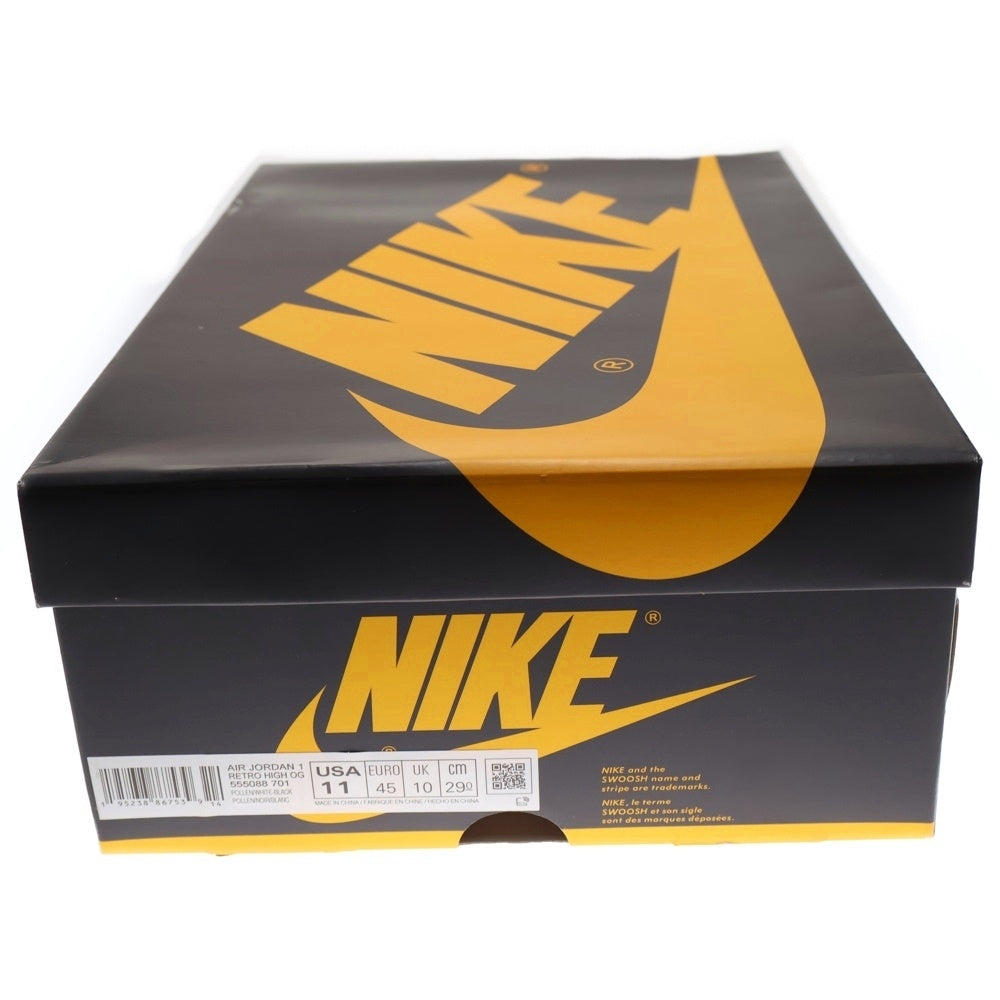 NIKE(ナイキ) AIR JORDAN 1 RETRO HIGH OG TAXI 555088-701 エアジョーダン 1 レトロ タクシー ハイカットスニーカー シューズ イエロー/ブラック US11/29cm
