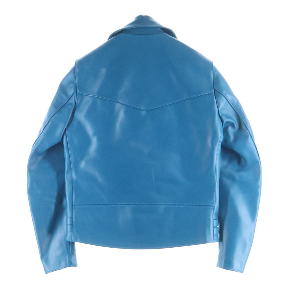 Lewis Leathers(ルイスレザー) LIGHTNING TIGHT FIT ライトニング タイトフィット ホースハイド レザージャケット ライトブルー