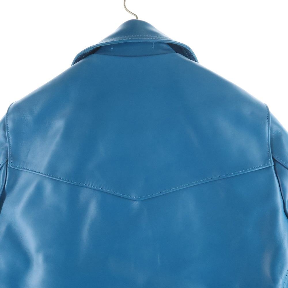 Lewis Leathers(ルイスレザー) LIGHTNING TIGHT FIT ライトニング タイトフィット ホースハイド レザージャケット ライトブルー