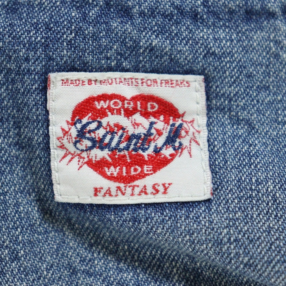 SAINT MICHAEL(セントマイケル) 24AW DOUBLE KNEE DENIM BLUEデニムパンツ インディゴ SM-YS1-0000-066