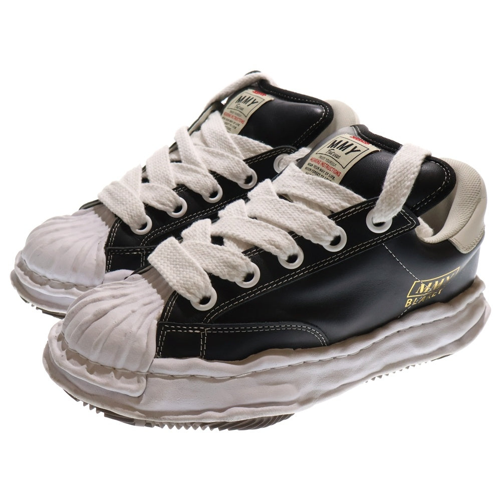 MAISON MIHARAYASUHIRO(メゾンミハラヤスヒロ) BLAKEY PUFFER OG Sole Leather Low ブレイキー パファー OG ソール レザー ローカットスニーカー ブラック/ホワイト A12FW723