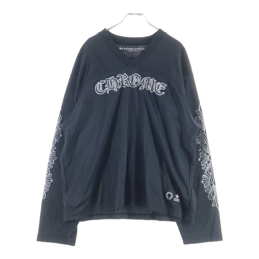 美品 クロムハーツ メッシュウォームアップジャージー サイズL CHROME HEARTS(クロムハーツ) MESH WARM UP JERSEY メッシュ バー