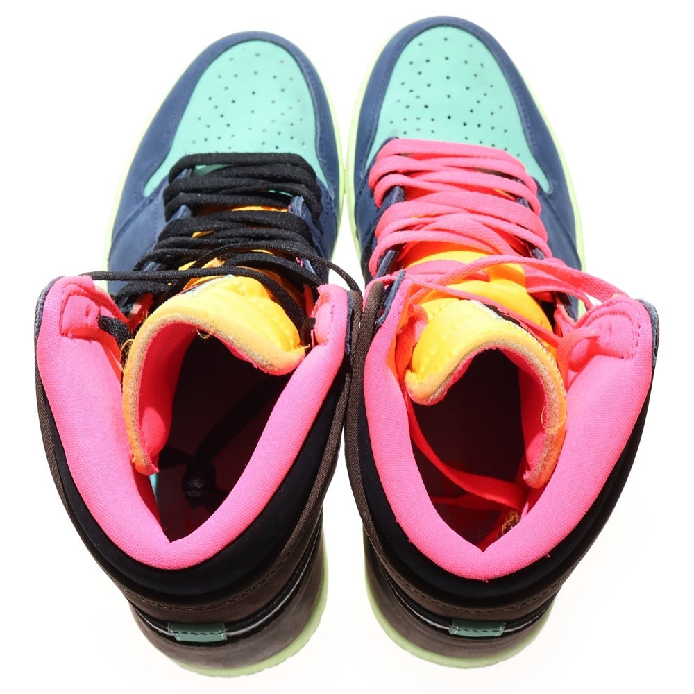 NIKE(ナイキ) AIR JORDAN 1 RETRO HIGH OG BAROQUE BROWN エアジョーダン1 レトロ ハイカットスニーカー マルチ US9/27cm 555088-201