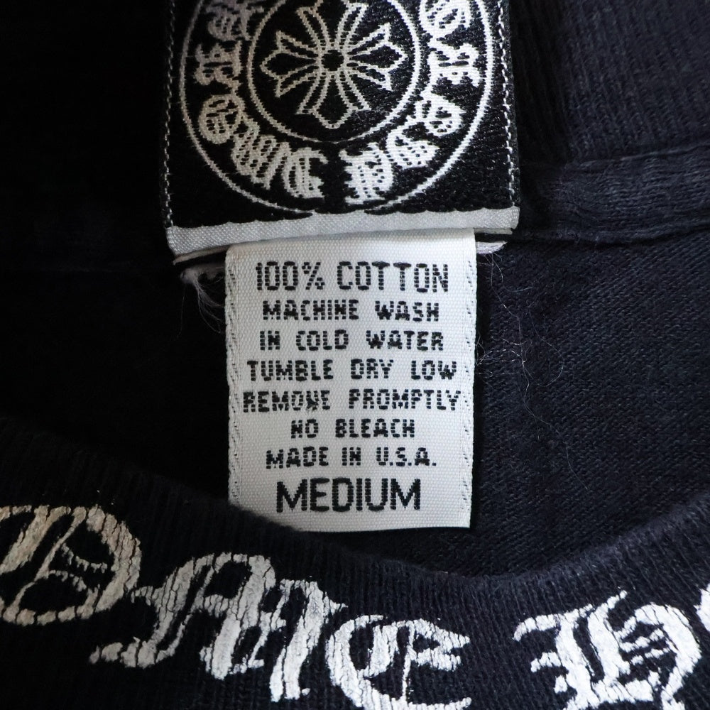 クロムハーツ　Tシャツ　オールドクロムハーツ　M クロムハーツメンズハーフスリーブポケットTシャツスクロールラベル