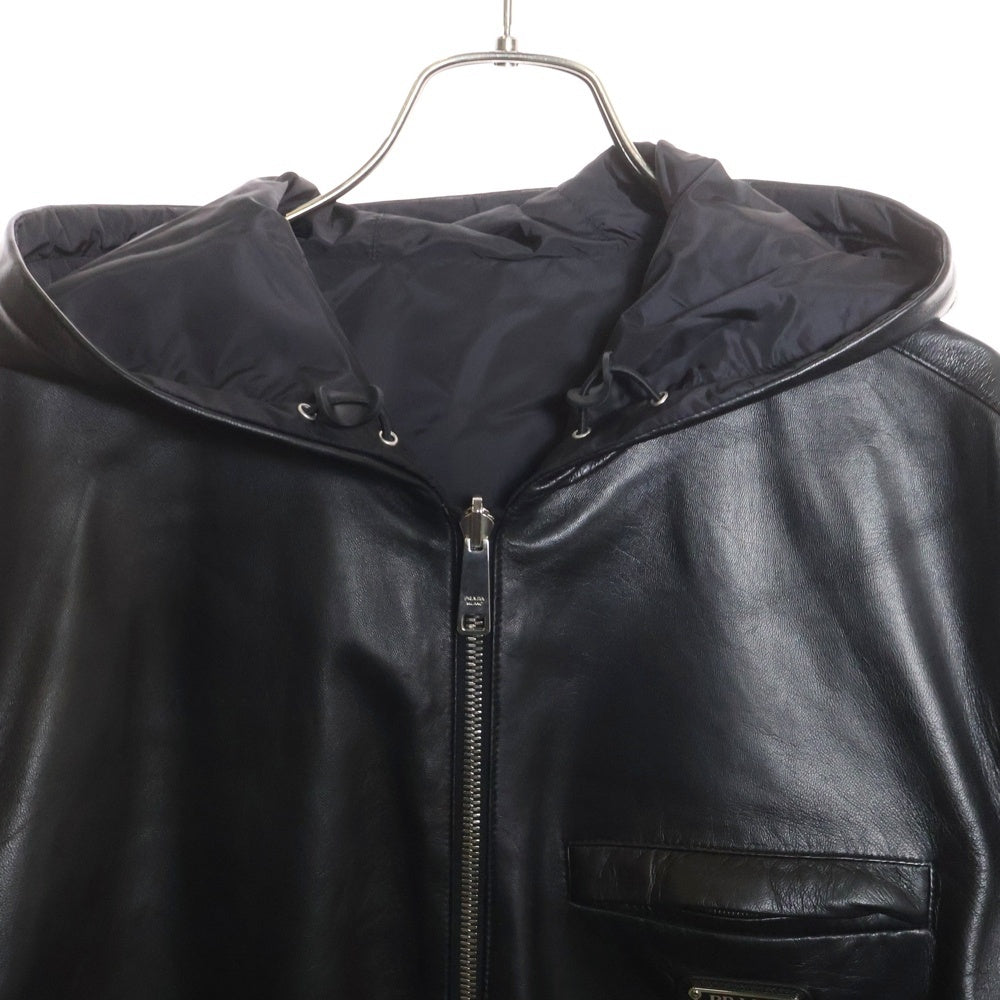 PRADA　プラダパーカー　プラダブルゾン　プラダジャケット PRADA プラダ Re-Nylon リバーシブル フーディー ジャケット (PRADA