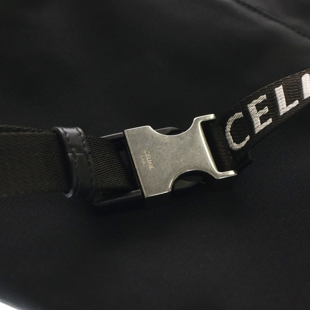 CELINE(セリーヌ) Large Zipped Belt Bag ロゴプリント ショルダーバッグ ブラック 198682DMT