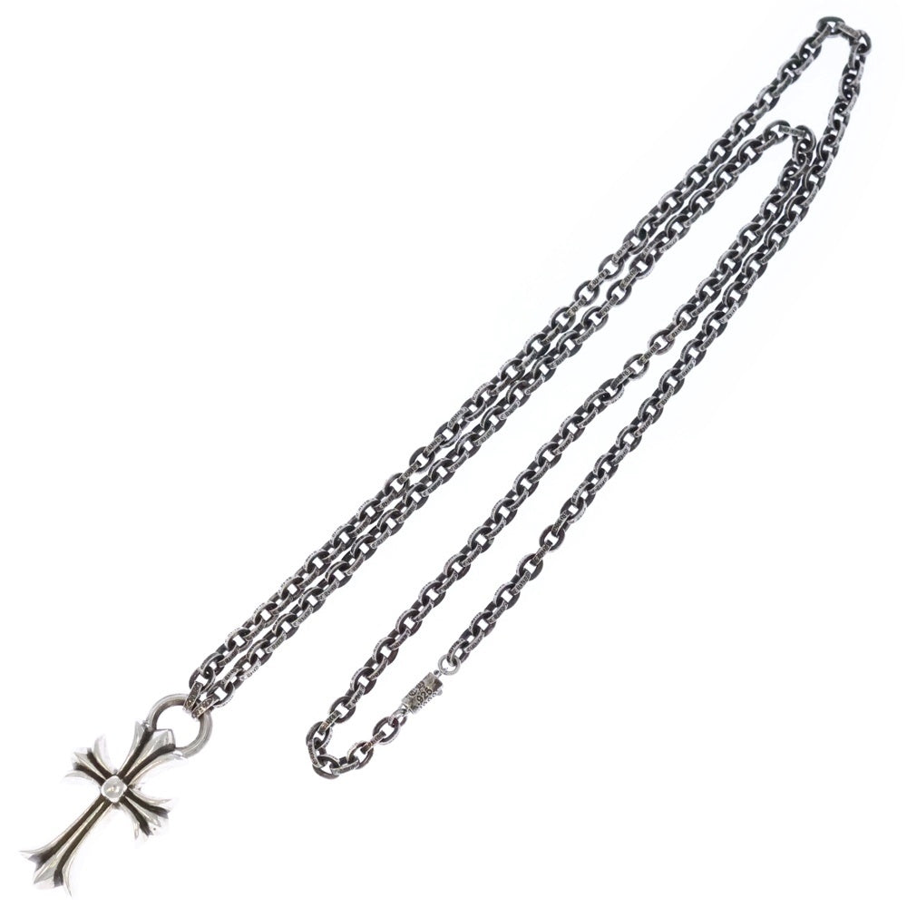CHROME HEARTS(クロムハーツ) 30inch PPR CHN SML CH CRS ペーパーチェーン スモールCHクロス ネックレス シルバー