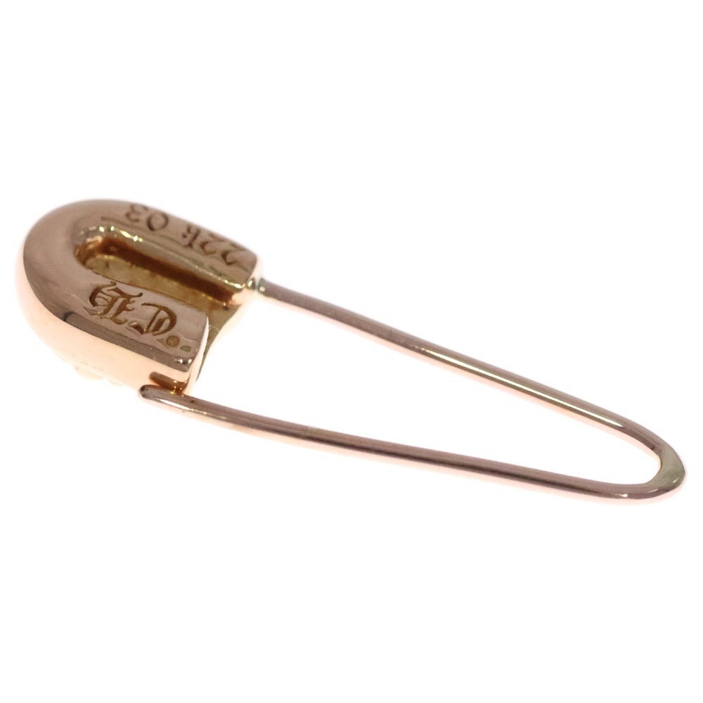 CHROME HEARTS(クロムハーツ) 22K SAFETY PIN CH PLS 1DIA 1ダイヤ セーフティーピン ピアス ゴールド