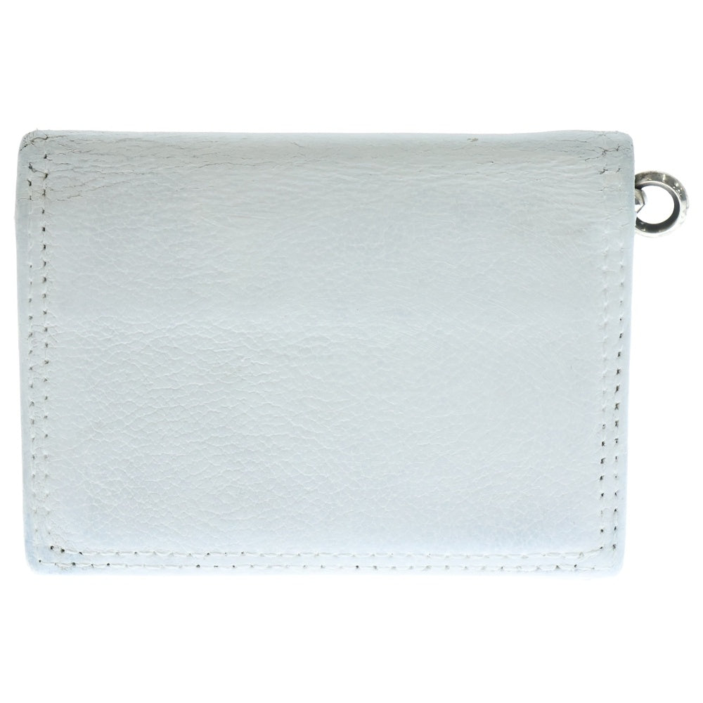 LEONARD KAMHOUT(レナードカムホート) レザー コンパクトウォレット ホワイト