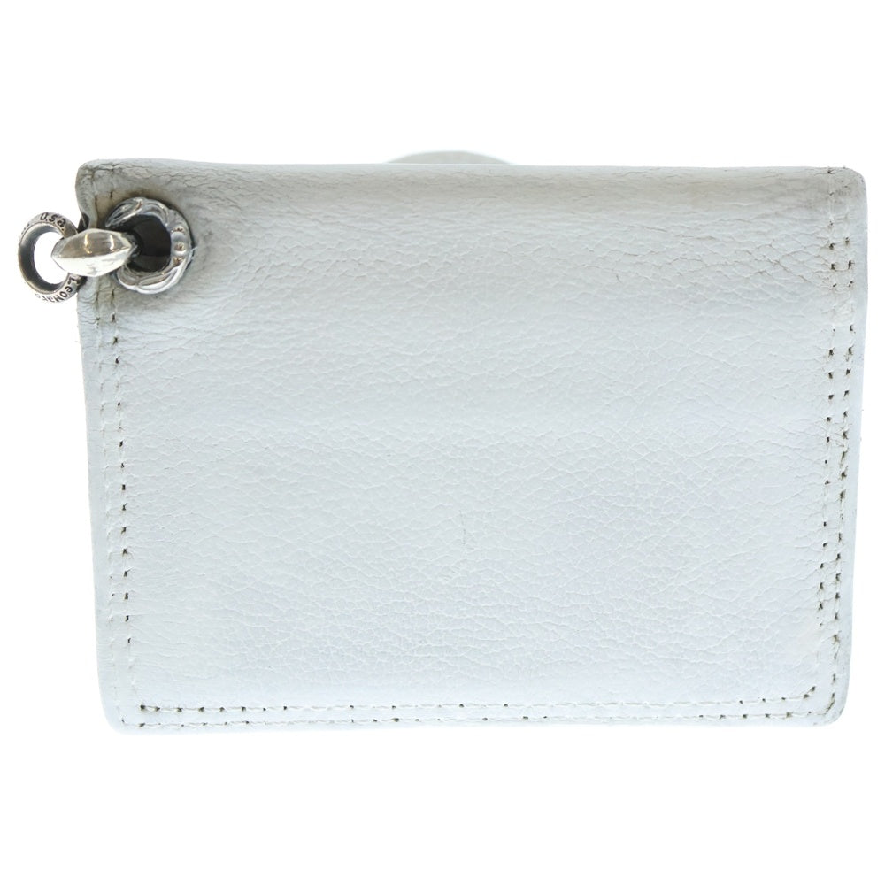 LEONARD KAMHOUT(レナードカムホート) レザー コンパクトウォレット ホワイト