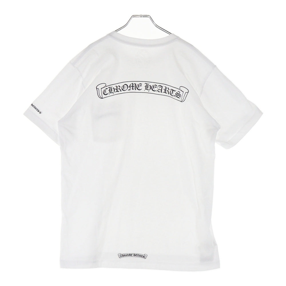 CHROME HEARTS(クロムハーツ) CH T-SHRT スクロールラベル プリント半袖Tシャツ カットソー ホワイト