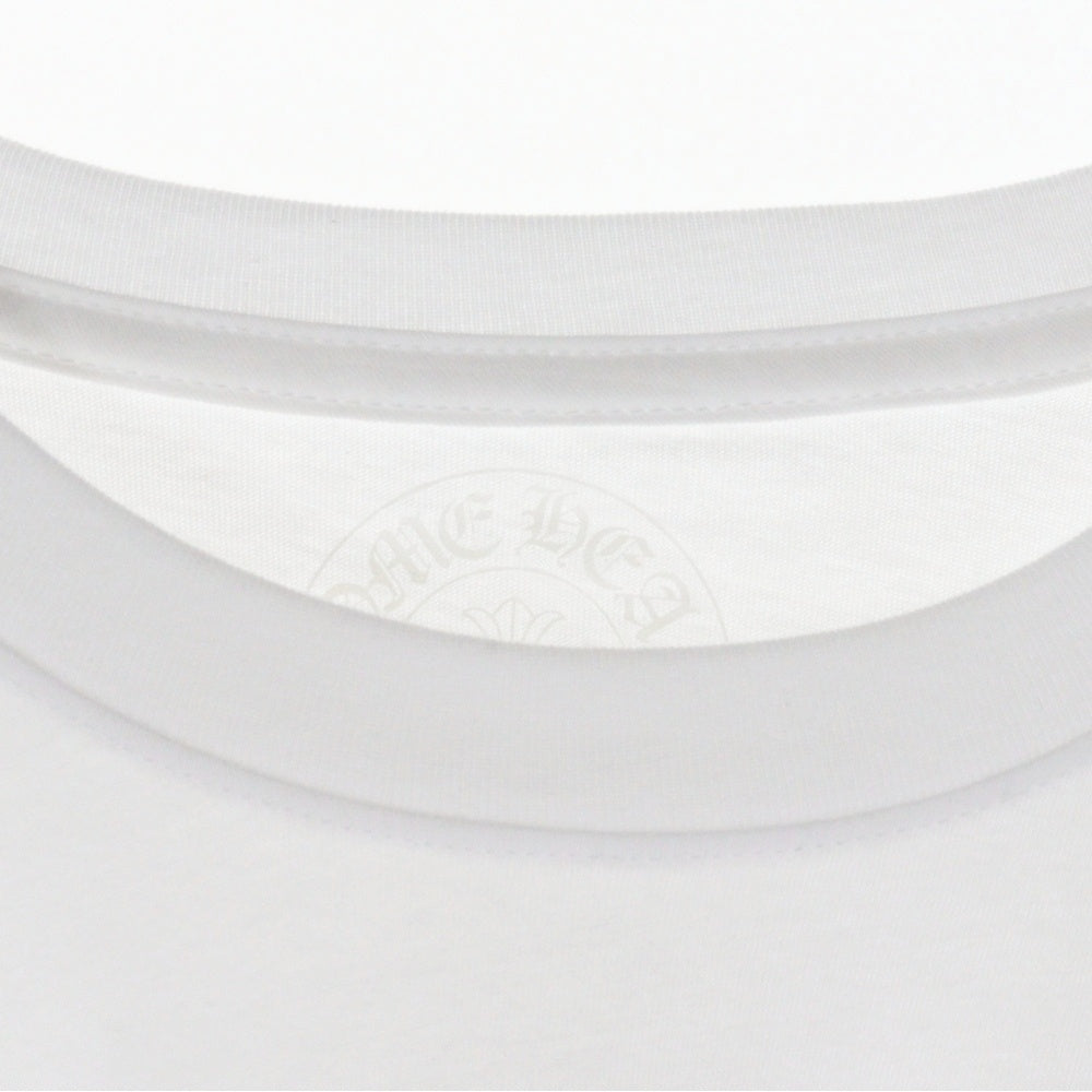 CHROME HEARTS(クロムハーツ) CH T-SHRT スクロールラベル プリント半袖Tシャツ カットソー ホワイト
