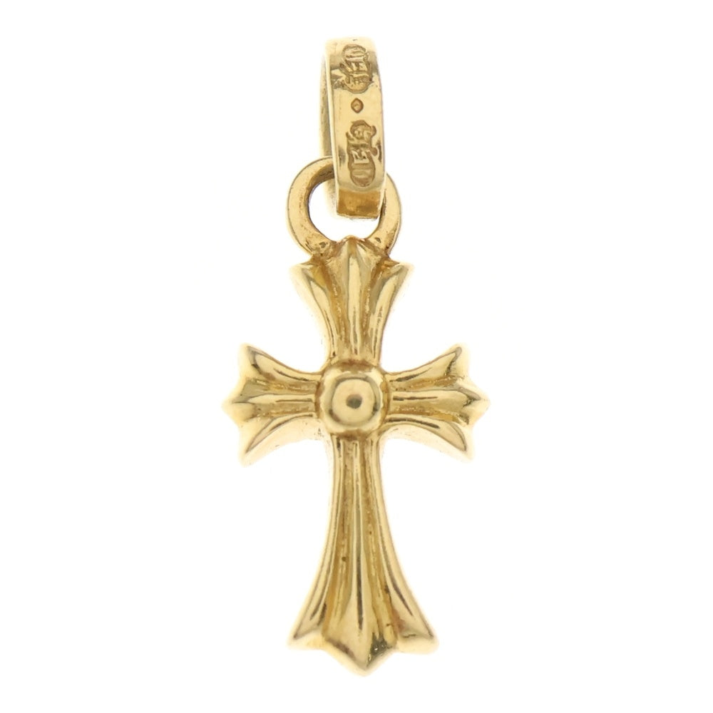 CHROME HEARTS(クロムハーツ) 22K CRS BBYFAT P SAP P ベイビーファット PAVEピンクサファイア チャーム ネックレストップ ゴールド