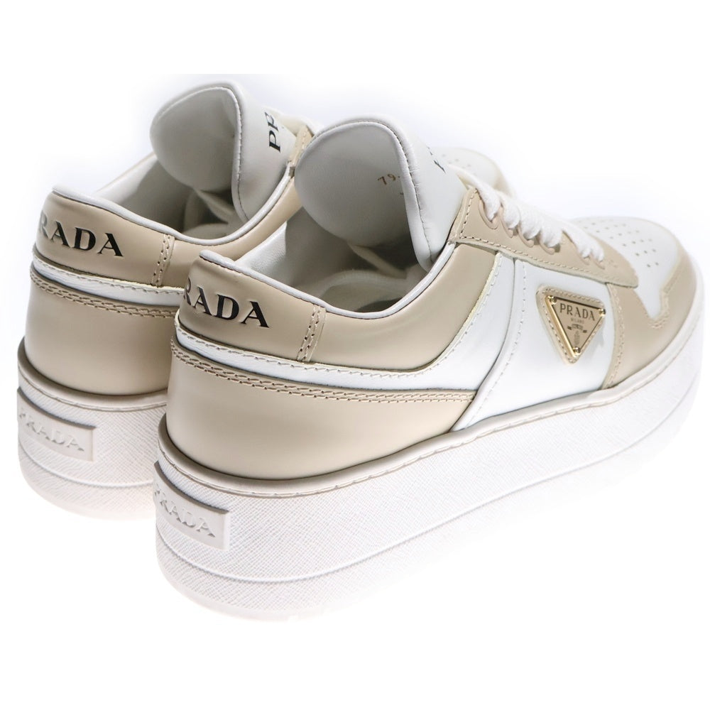 PRADA(プラダ) ダウンタウン ボールド レザー スニーカー ホワイト