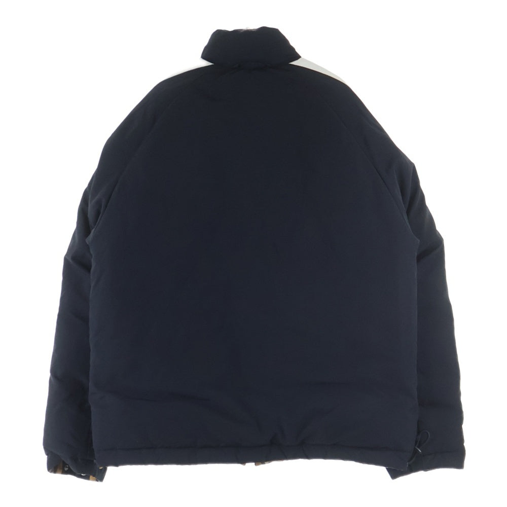 BURBERRY(バーバリー) リバーシブル ノバチェック ロゴ ダウンジャケット ブラック/ベージュ 8003235