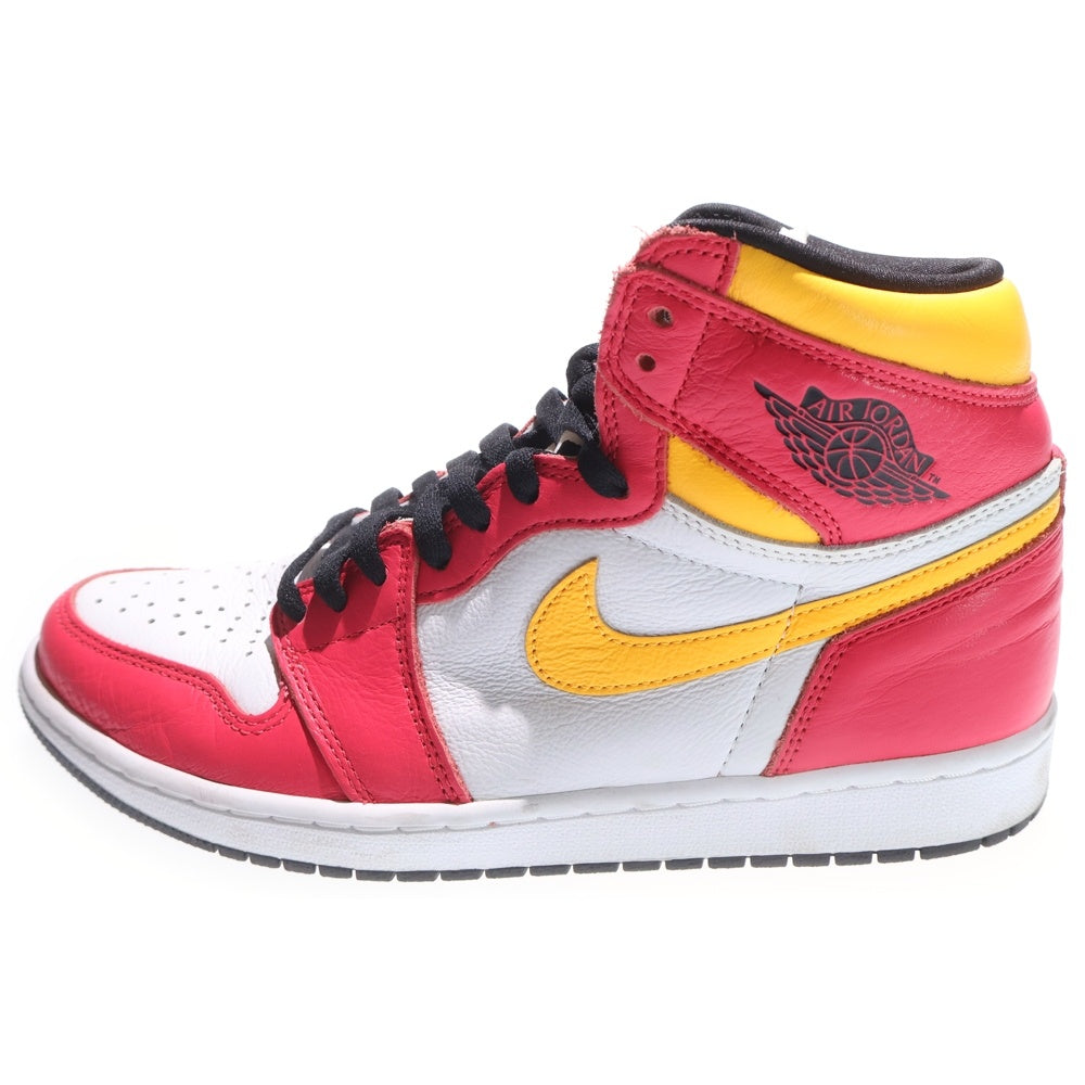 NIKE(ナイキ) AIR JORDAN 1 RETRO HIGH OG LIGHT FUSION RED エアジョーダン1 レトロ ライトフュージョン レッド ハイカットスニーカー US10/28cm 555088-603