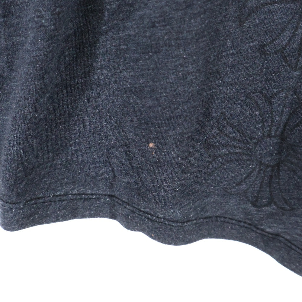 CHROME HEARTS(クロムハーツ) スクロールラベル CHプラスプリント 長袖Tシャツ グレー